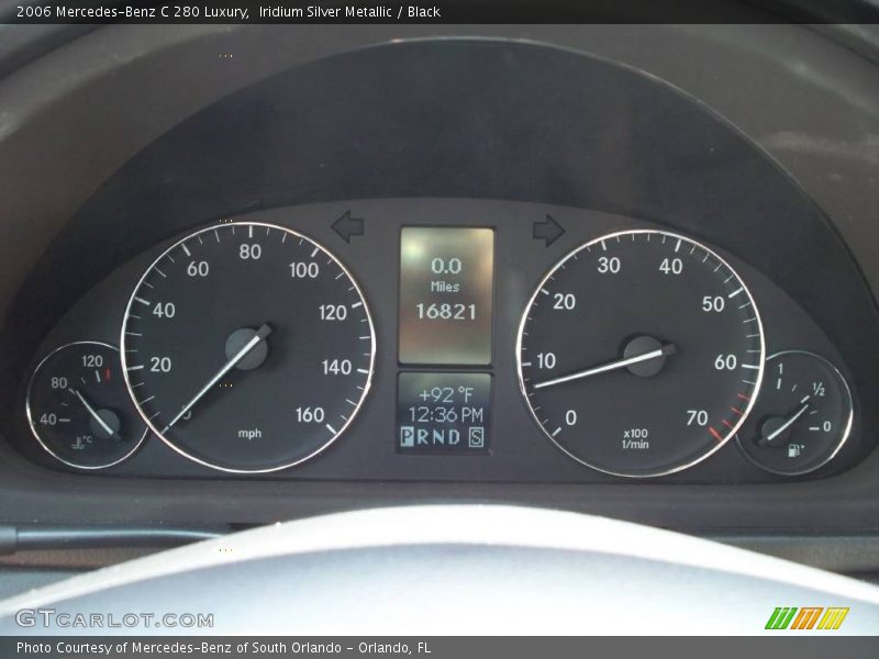 Iridium Silver Metallic / Black 2006 Mercedes-Benz C 280 Luxury