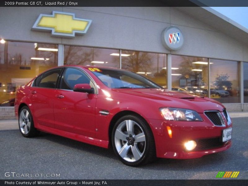 Liquid Red / Onyx 2009 Pontiac G8 GT