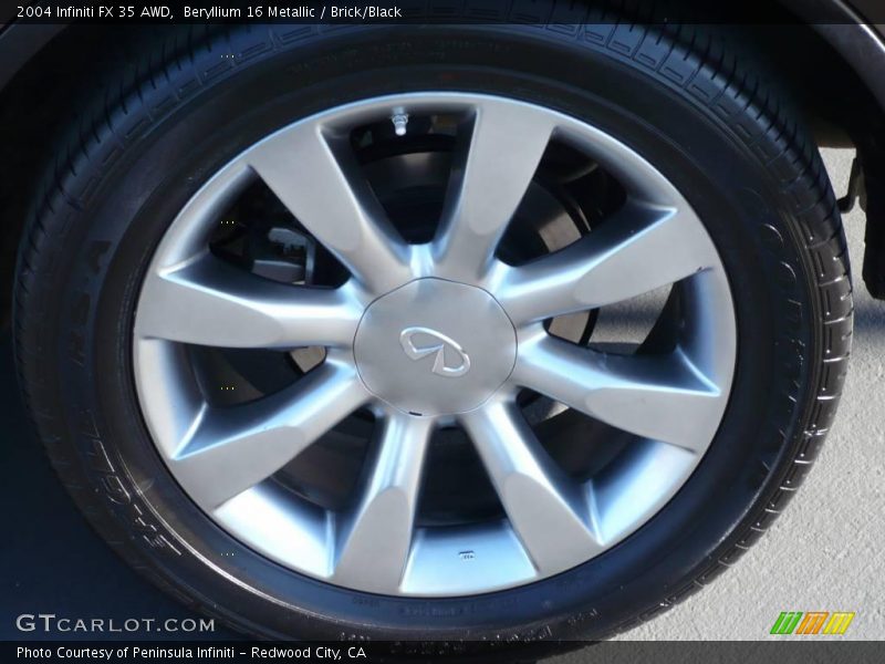 Beryllium 16 Metallic / Brick/Black 2004 Infiniti FX 35 AWD