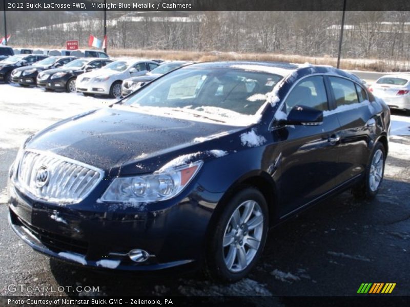 Midnight Blue Metallic / Cashmere 2012 Buick LaCrosse FWD