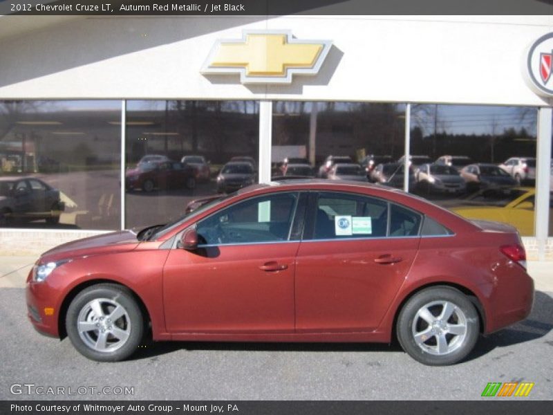 Autumn Red Metallic / Jet Black 2012 Chevrolet Cruze LT