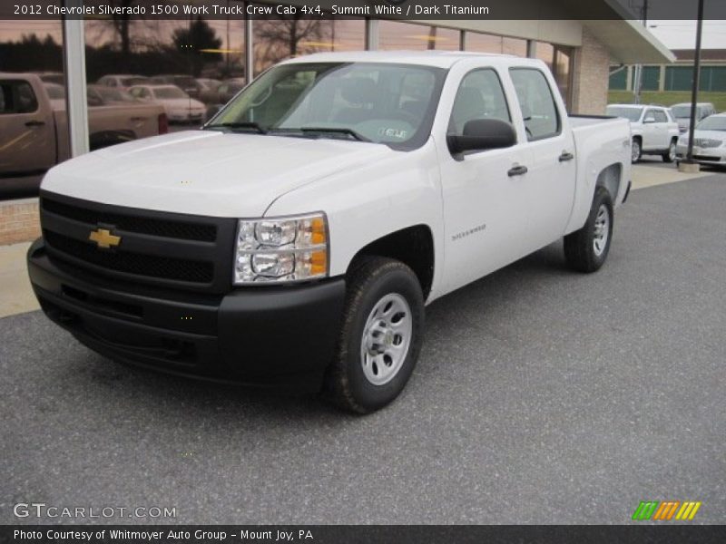 Summit White / Dark Titanium 2012 Chevrolet Silverado 1500 Work Truck Crew Cab 4x4
