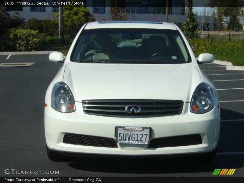 Ivory Pearl / Stone 2005 Infiniti G 35 Sedan