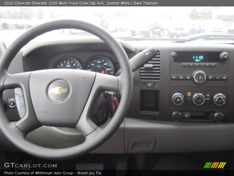 Summit White / Dark Titanium 2012 Chevrolet Silverado 1500 Work Truck Crew Cab 4x4