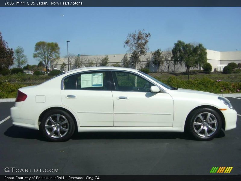 Ivory Pearl / Stone 2005 Infiniti G 35 Sedan