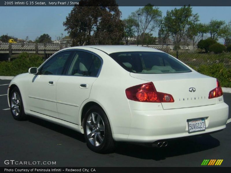 Ivory Pearl / Stone 2005 Infiniti G 35 Sedan