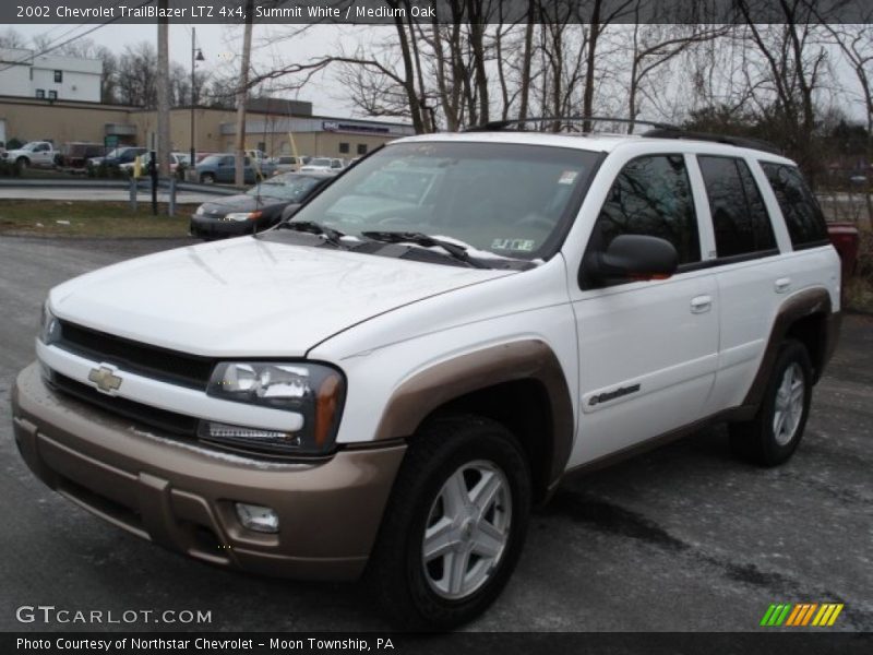 Summit White / Medium Oak 2002 Chevrolet TrailBlazer LTZ 4x4