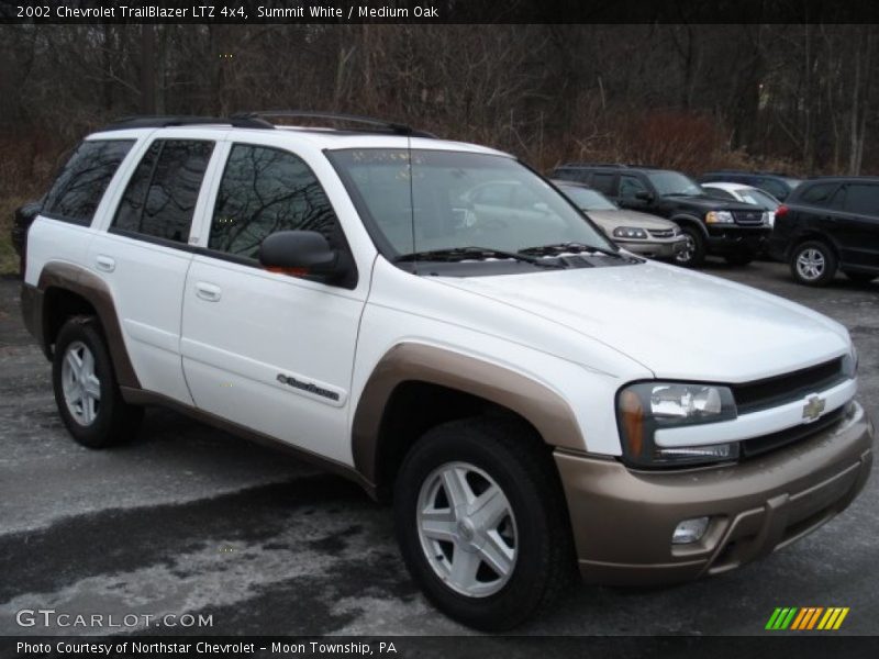 Summit White / Medium Oak 2002 Chevrolet TrailBlazer LTZ 4x4