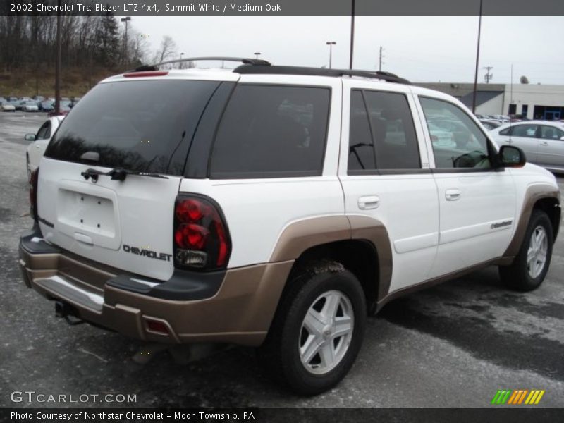 Summit White / Medium Oak 2002 Chevrolet TrailBlazer LTZ 4x4