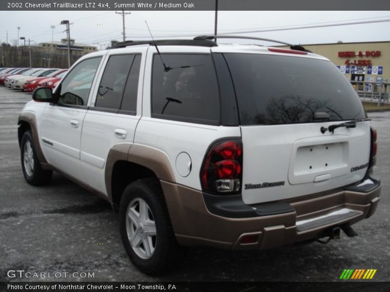Summit White / Medium Oak 2002 Chevrolet TrailBlazer LTZ 4x4