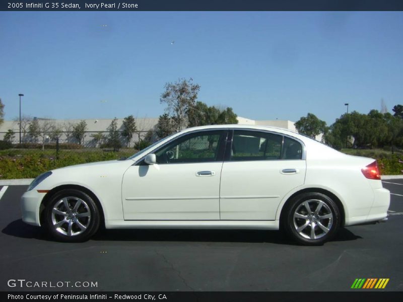 Ivory Pearl / Stone 2005 Infiniti G 35 Sedan