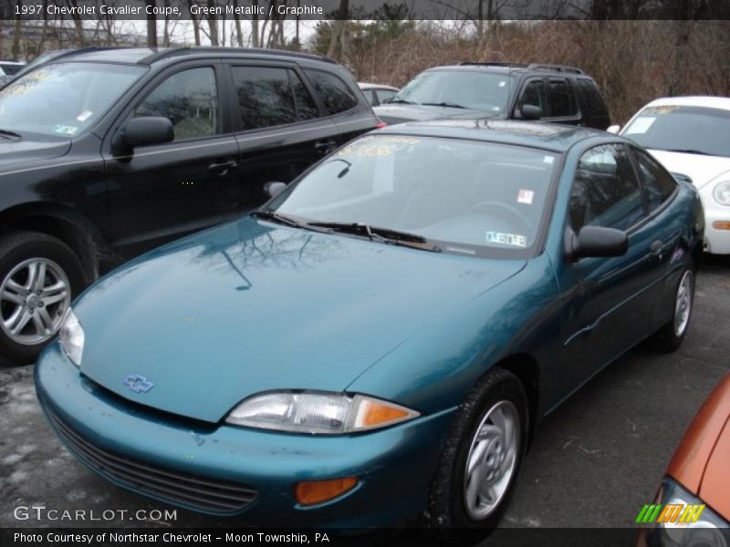 Green Metallic / Graphite 1997 Chevrolet Cavalier Coupe