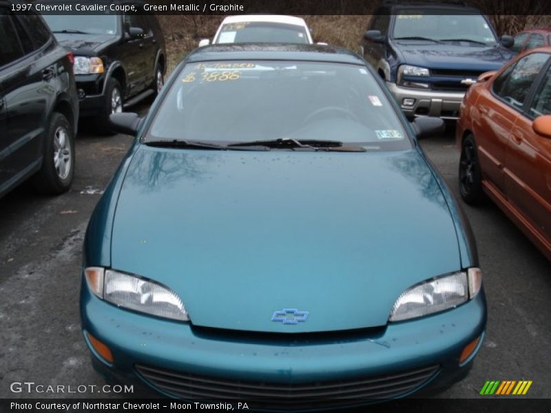 Green Metallic / Graphite 1997 Chevrolet Cavalier Coupe