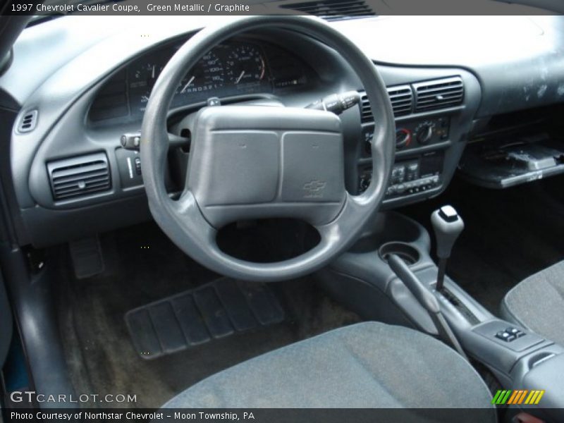 Green Metallic / Graphite 1997 Chevrolet Cavalier Coupe