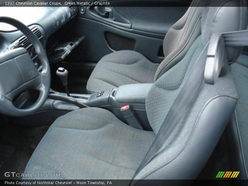 Green Metallic / Graphite 1997 Chevrolet Cavalier Coupe