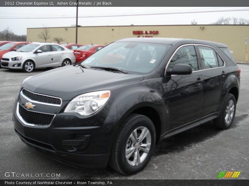 Ashen Gray Metallic / Jet Black 2012 Chevrolet Equinox LS