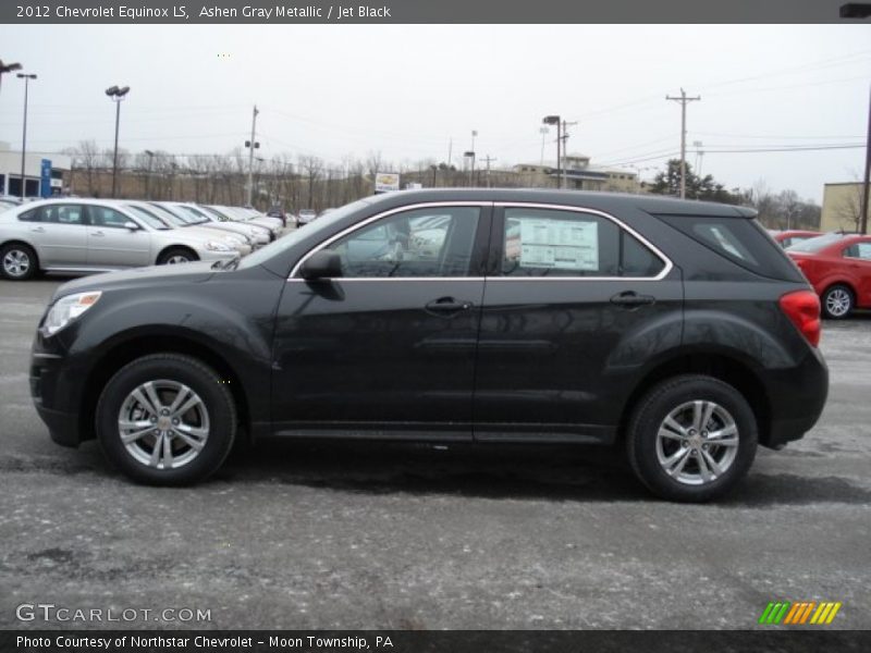 Ashen Gray Metallic / Jet Black 2012 Chevrolet Equinox LS