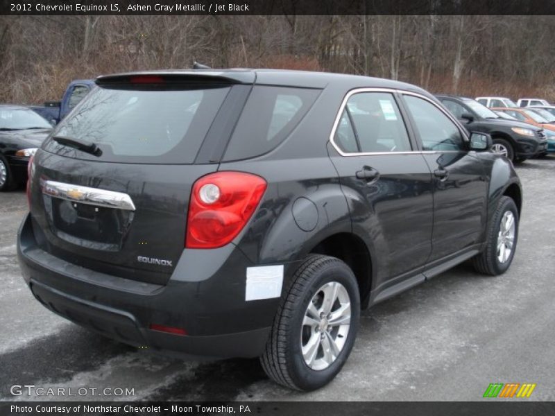 Ashen Gray Metallic / Jet Black 2012 Chevrolet Equinox LS