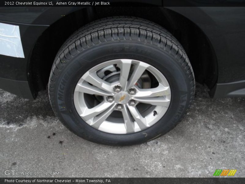 Ashen Gray Metallic / Jet Black 2012 Chevrolet Equinox LS