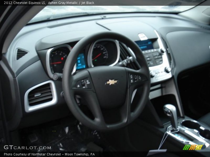 Ashen Gray Metallic / Jet Black 2012 Chevrolet Equinox LS