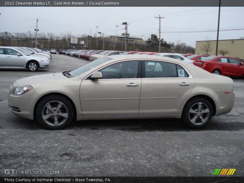 Gold Mist Metallic / Cocoa/Cashmere 2012 Chevrolet Malibu LT