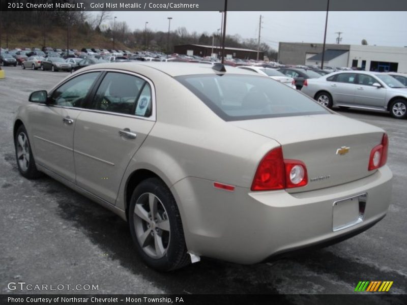 Gold Mist Metallic / Cocoa/Cashmere 2012 Chevrolet Malibu LT