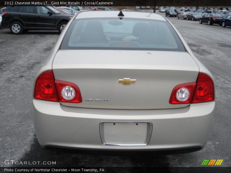 Gold Mist Metallic / Cocoa/Cashmere 2012 Chevrolet Malibu LT