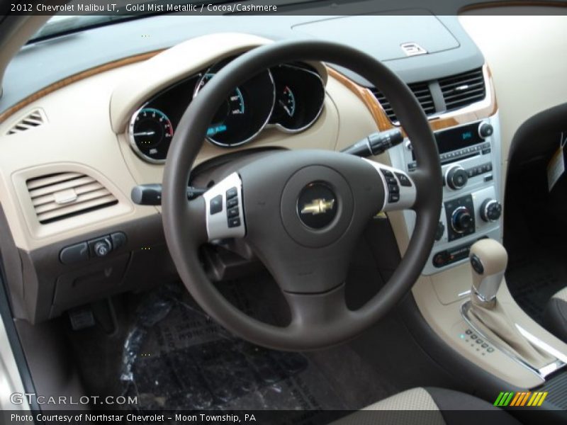 Gold Mist Metallic / Cocoa/Cashmere 2012 Chevrolet Malibu LT