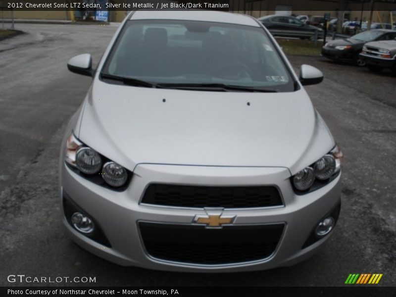 Silver Ice Metallic / Jet Black/Dark Titanium 2012 Chevrolet Sonic LTZ Sedan