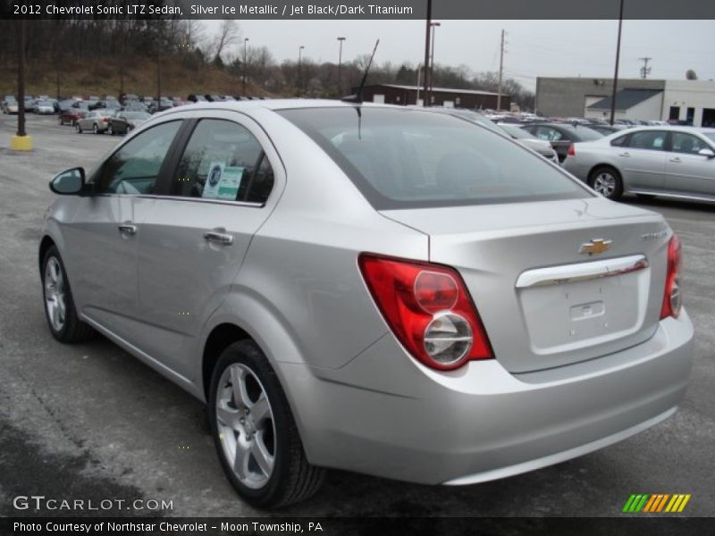 Silver Ice Metallic / Jet Black/Dark Titanium 2012 Chevrolet Sonic LTZ Sedan