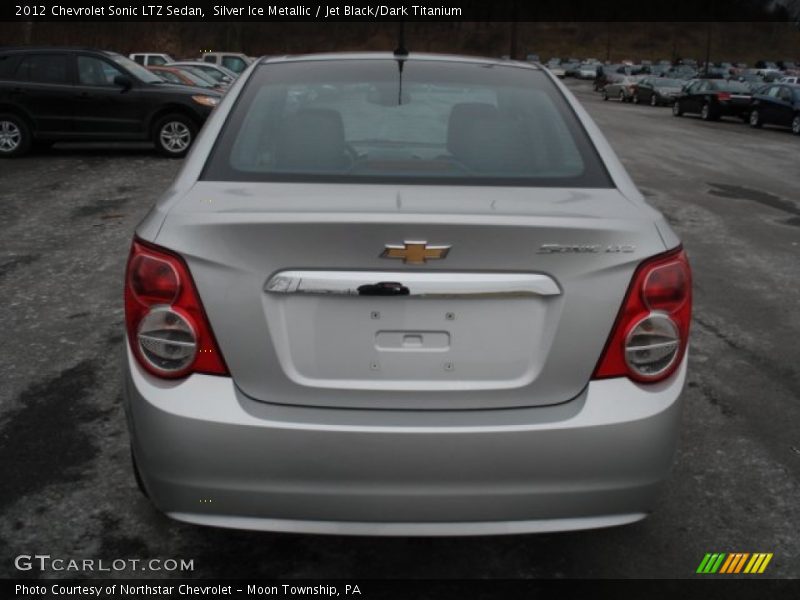 Silver Ice Metallic / Jet Black/Dark Titanium 2012 Chevrolet Sonic LTZ Sedan
