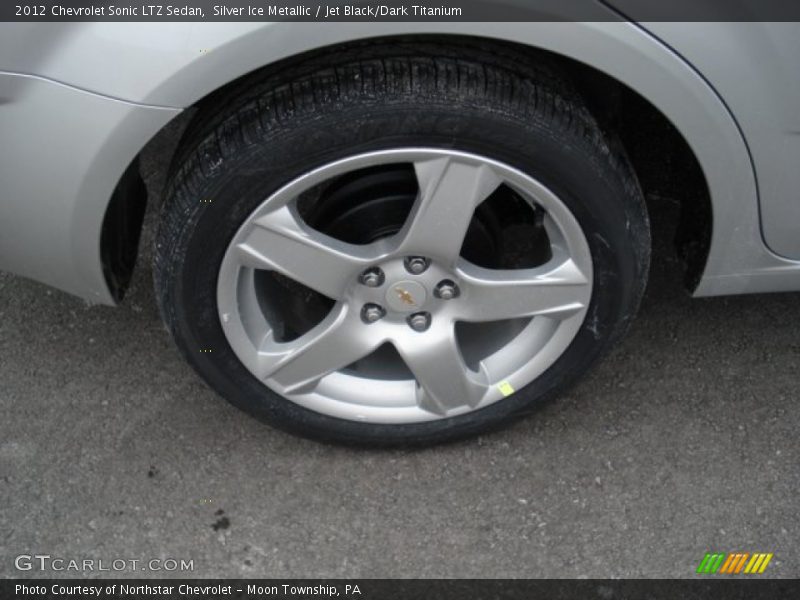 Silver Ice Metallic / Jet Black/Dark Titanium 2012 Chevrolet Sonic LTZ Sedan