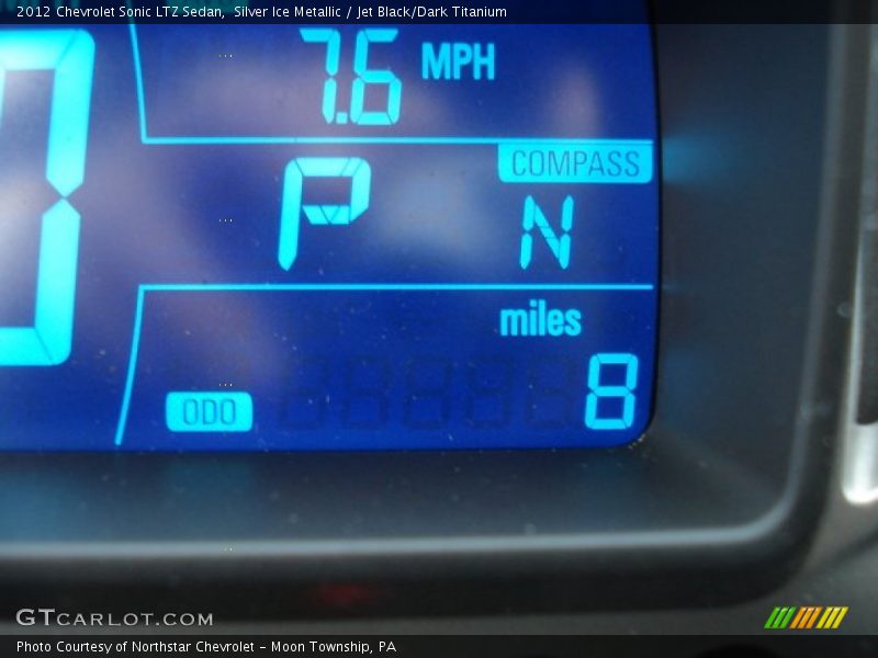 Silver Ice Metallic / Jet Black/Dark Titanium 2012 Chevrolet Sonic LTZ Sedan