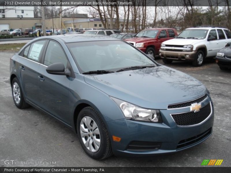 Blue Granite Metallic / Jet Black/Medium Titanium 2012 Chevrolet Cruze LS