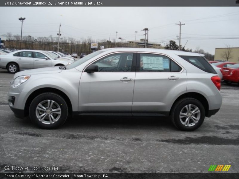 Silver Ice Metallic / Jet Black 2012 Chevrolet Equinox LS