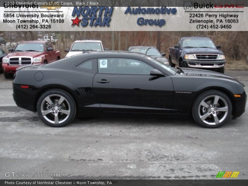 Black / Black 2012 Chevrolet Camaro LT/RS Coupe