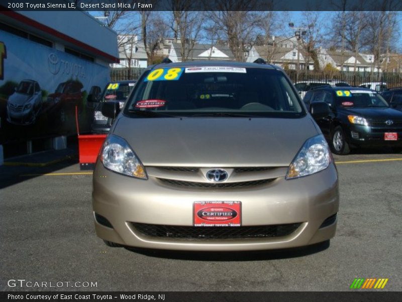 Desert Sand Mica / Fawn 2008 Toyota Sienna LE