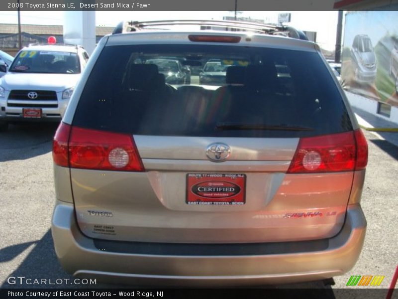 Desert Sand Mica / Fawn 2008 Toyota Sienna LE