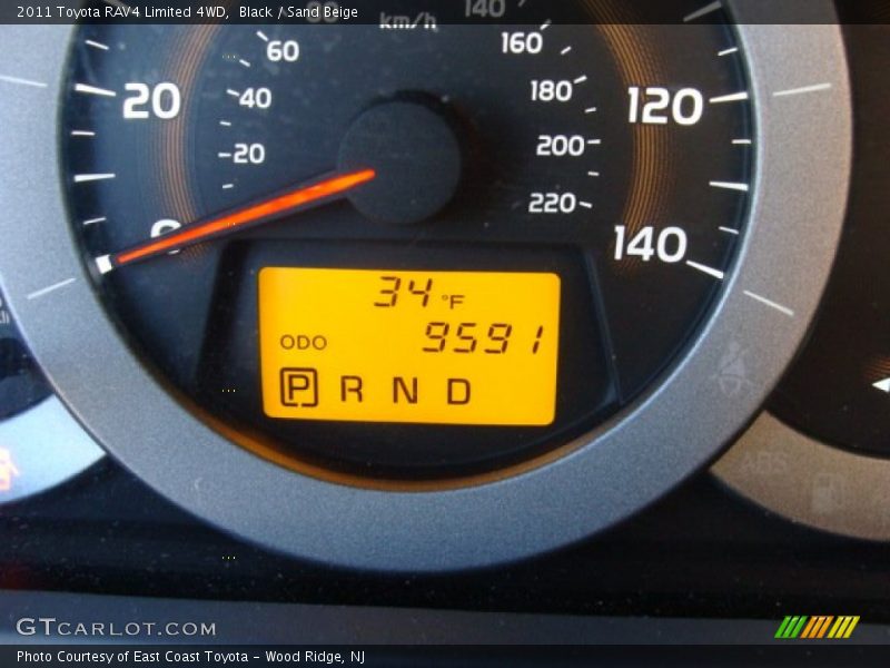 Black / Sand Beige 2011 Toyota RAV4 Limited 4WD