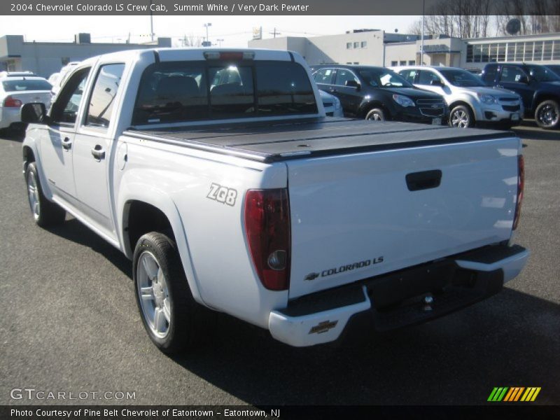 Summit White / Very Dark Pewter 2004 Chevrolet Colorado LS Crew Cab