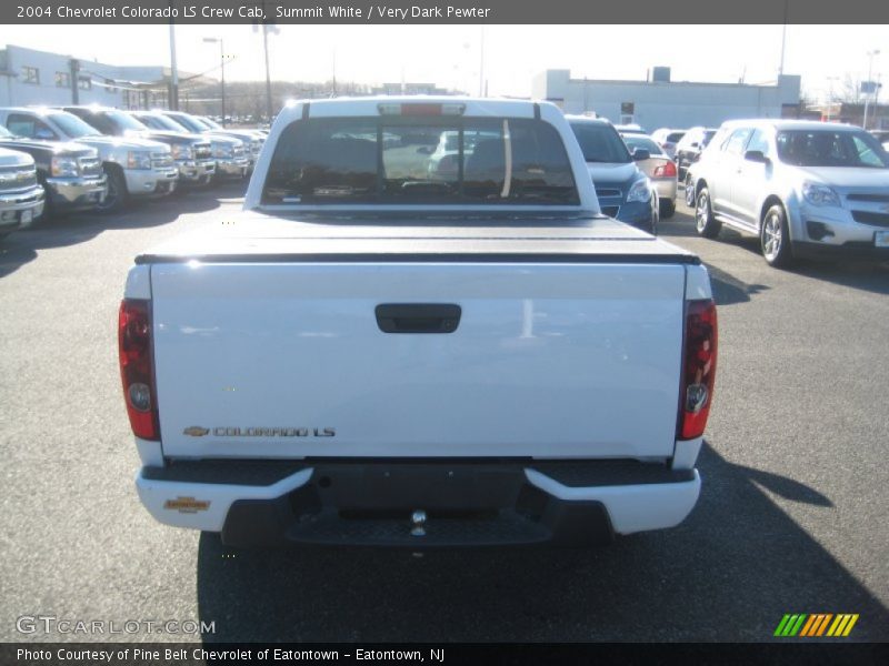 Summit White / Very Dark Pewter 2004 Chevrolet Colorado LS Crew Cab