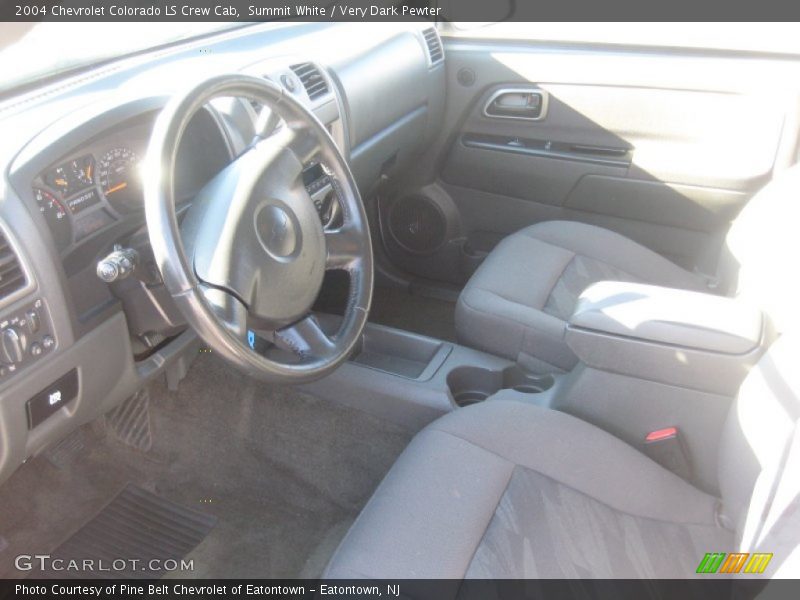 Summit White / Very Dark Pewter 2004 Chevrolet Colorado LS Crew Cab