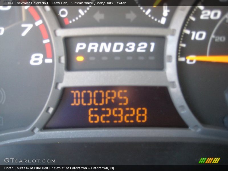 Summit White / Very Dark Pewter 2004 Chevrolet Colorado LS Crew Cab