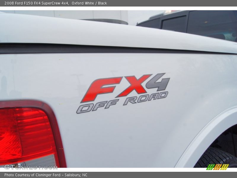 Oxford White / Black 2008 Ford F150 FX4 SuperCrew 4x4