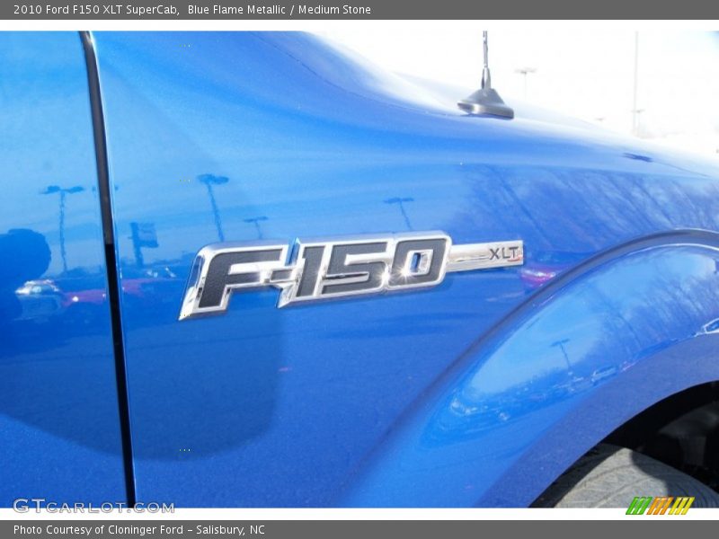 Blue Flame Metallic / Medium Stone 2010 Ford F150 XLT SuperCab