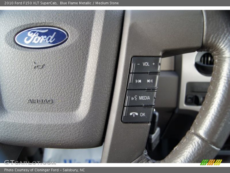 Blue Flame Metallic / Medium Stone 2010 Ford F150 XLT SuperCab