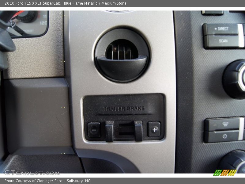 Blue Flame Metallic / Medium Stone 2010 Ford F150 XLT SuperCab