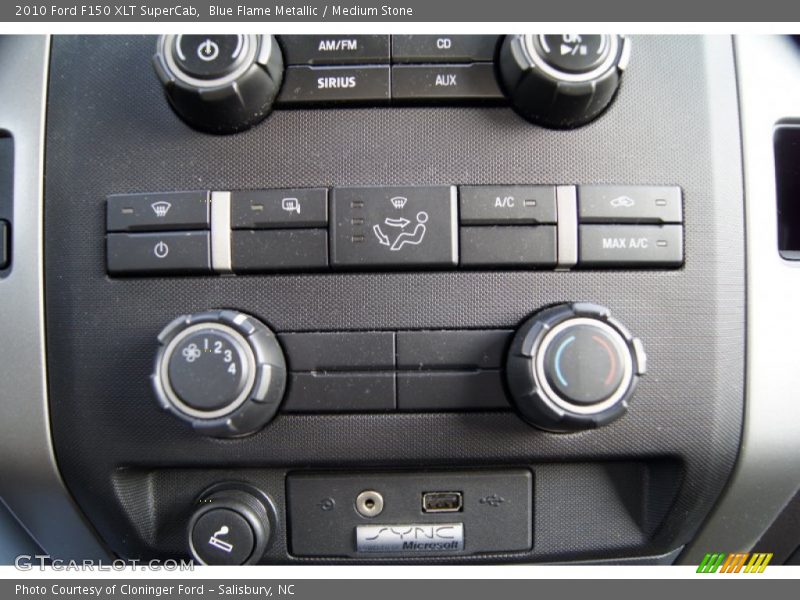 Blue Flame Metallic / Medium Stone 2010 Ford F150 XLT SuperCab
