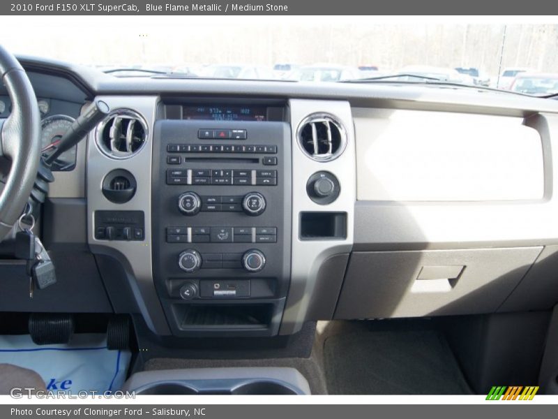 Blue Flame Metallic / Medium Stone 2010 Ford F150 XLT SuperCab