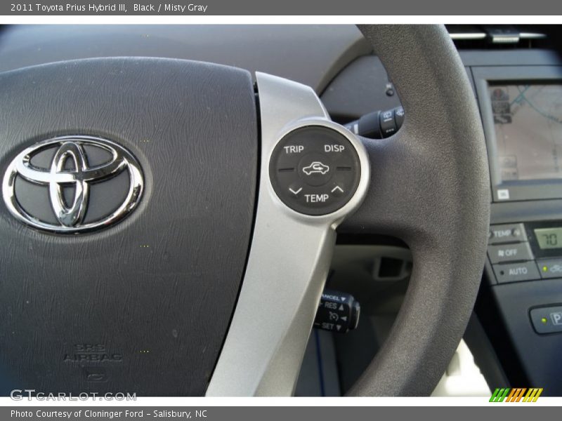 Black / Misty Gray 2011 Toyota Prius Hybrid III